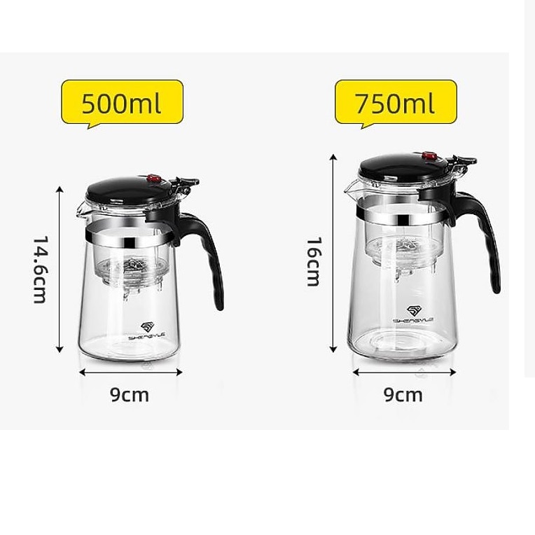 Heat Resistant Glass Teapot With Stainless Steel Tea Strainer Infuser Flower Kettle Kung Fu Teawear Set Puer Oolong Pot 2026 - $15.99 –P4
