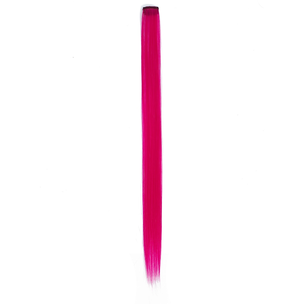 Colored Party Highlights Clip in Hair Extensions for Girls 20 inches Multi-colors Straight Hair Synthetic Hairpieces In The Party 2025 - $6.99 –P14
