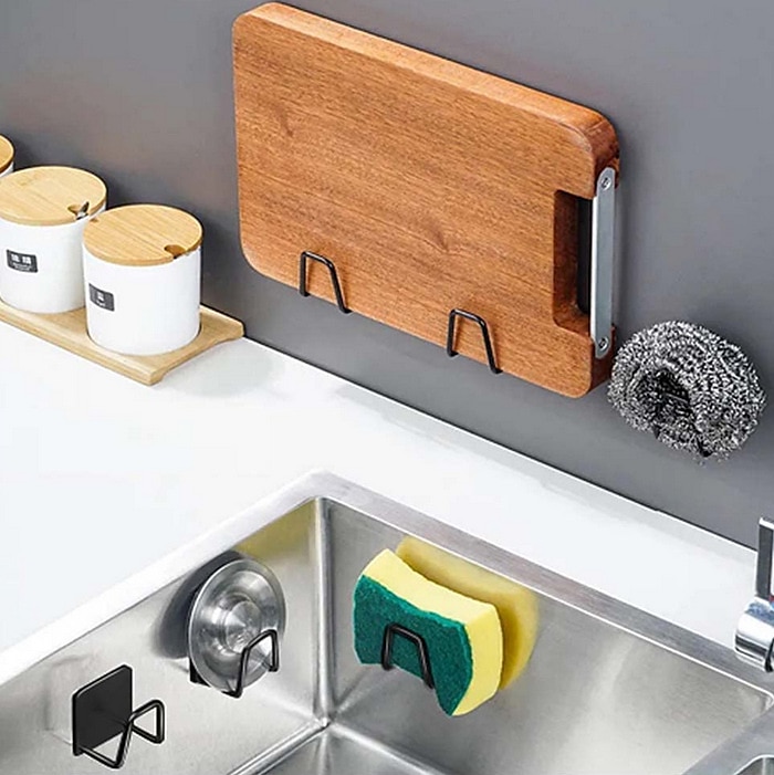 Estante de esponja para fregadero 304, estante de almacenamiento de drenaje, estante de almacenamiento de acero inoxidable para cocina, soporte organizador de trapo de bola, estante de almacenamiento 2025 - $5.99 –P1