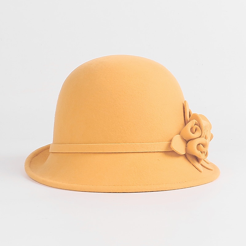 100% Lana Sombrero Derby De Kentucky / Sombreros con Flor 1 PC Casual / Ropa Cotidiana Celada 2025 - $52.99 –P7