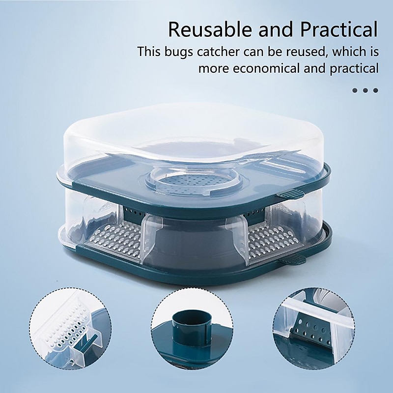 Reusable Bugs Trap Box Cockroach Trap Catching Roaches Tool Drop-proof Wear-resistance No Peculiar Smell Automatic Bugs Catcher 2026 - $8.99 –P4