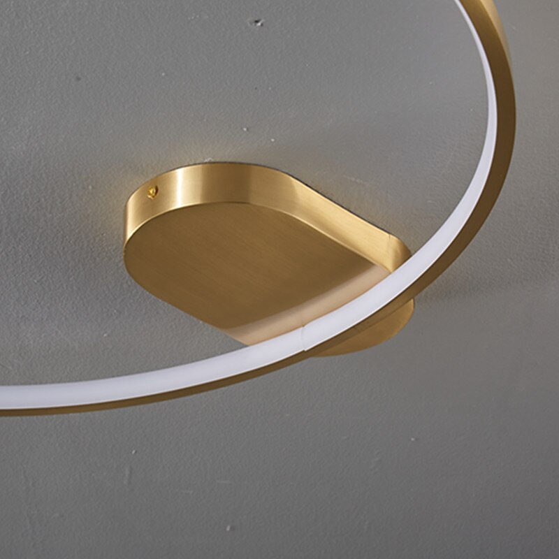 40 cm tre colori dimmerabile plafoniera da incasso plafoniera a led in rame plafoniera moderna rotonda plafoniera paralume in acrilico lampada da soffitto per soggiorno corridoio del 2025 a $237.59 –P7