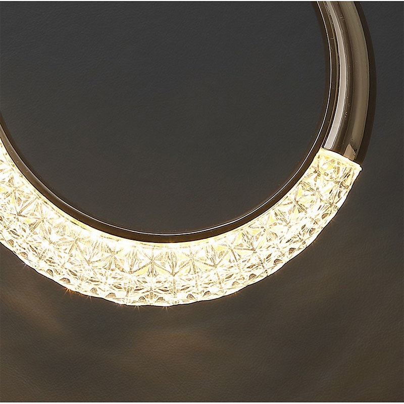 20 cm círculo/design redondo formas geométricas pingente luz metal estilo artístico estilo clássico estilo moderno ouro artístico moderno 85-265v de 2025 por $157.99 –P4