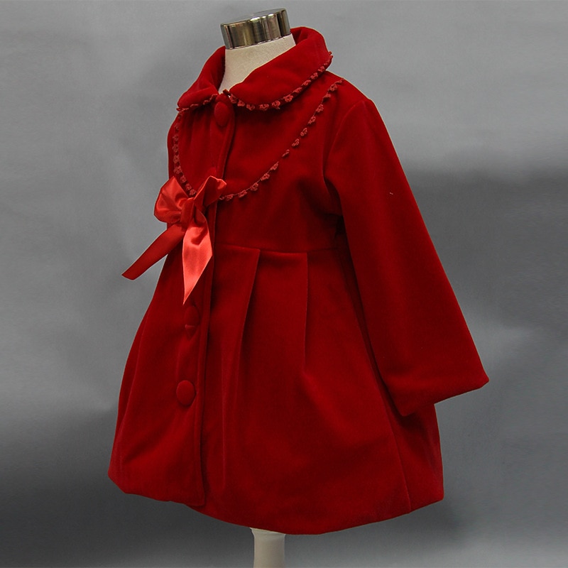 Voor meisjes 3D Kinder winterjas Effen Wollen jas Lange mouw Herfst Winter leuke Style Aanbiddelijk Katoen Kinderen 2-8 jaar School Dagelijks Normale pasvorm 2025 - $34.99 –P2