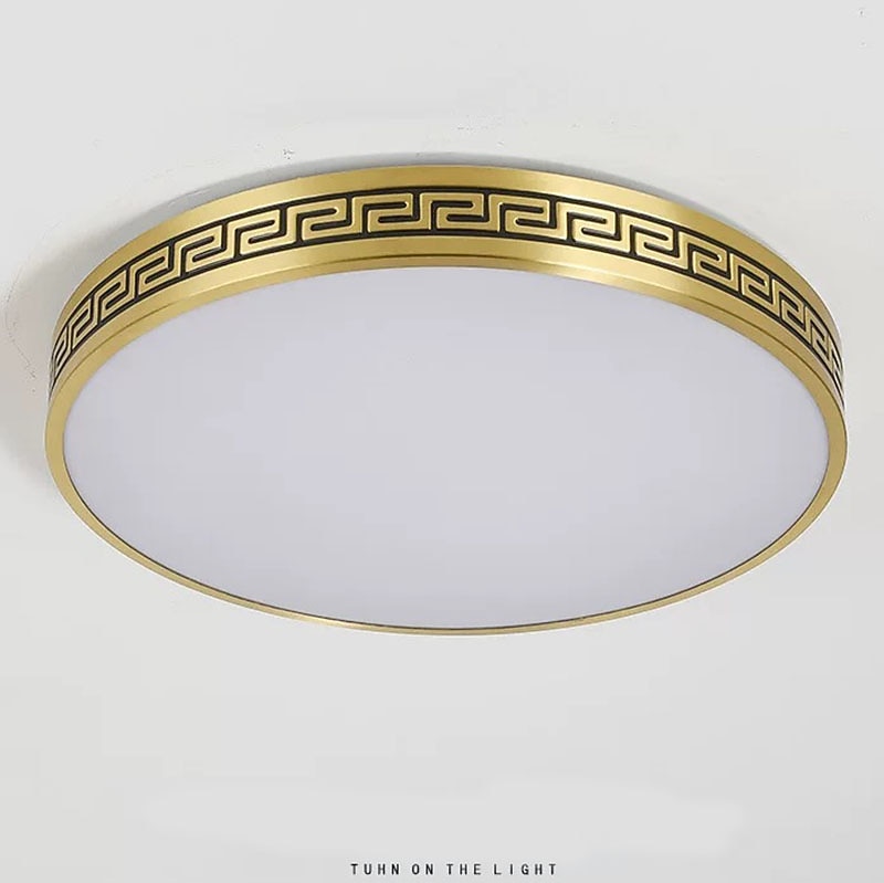 Plafoniere design cerchio 40cm rame ottone moderne 220-240v del 2026 a $223.19 –P5