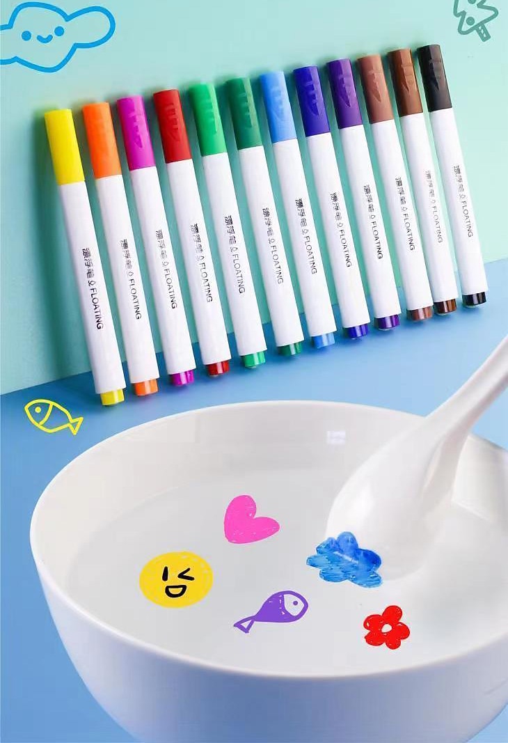 Magic Water Painting Pen, 12 Farben Magic Floating Ink Pen Kit Set, Löschen von Whiteboard-Markern, Doodle Water Pens, tolle Idee für Kinder, Jungen, Mädchen, Erwachsene 2026 - $7.99 –P6