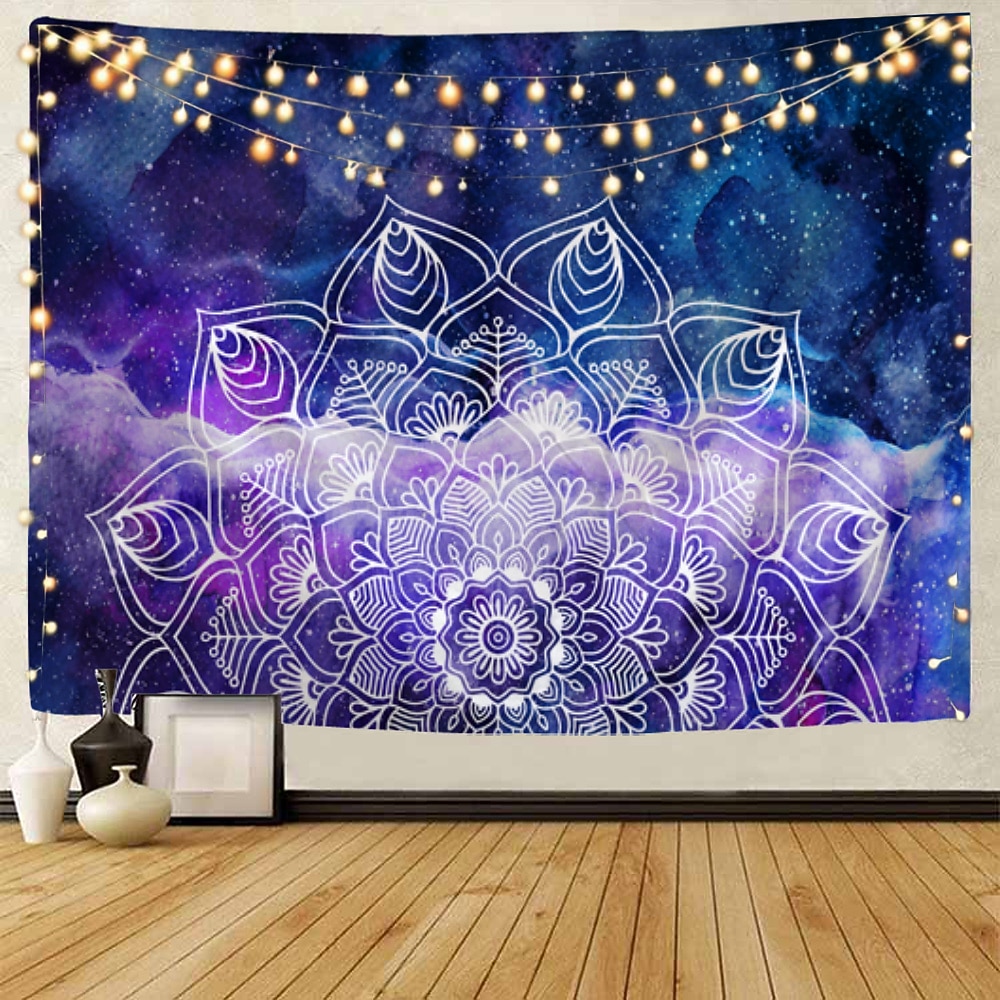 mandala czeski gobelin ścienny art decor koc kurtyna wiszący dom sypialnia salon akademik dekoracja boho hippie psychodeliczny kwiatowy kwiat lotos indyjski 2026 - $20.99 –P8