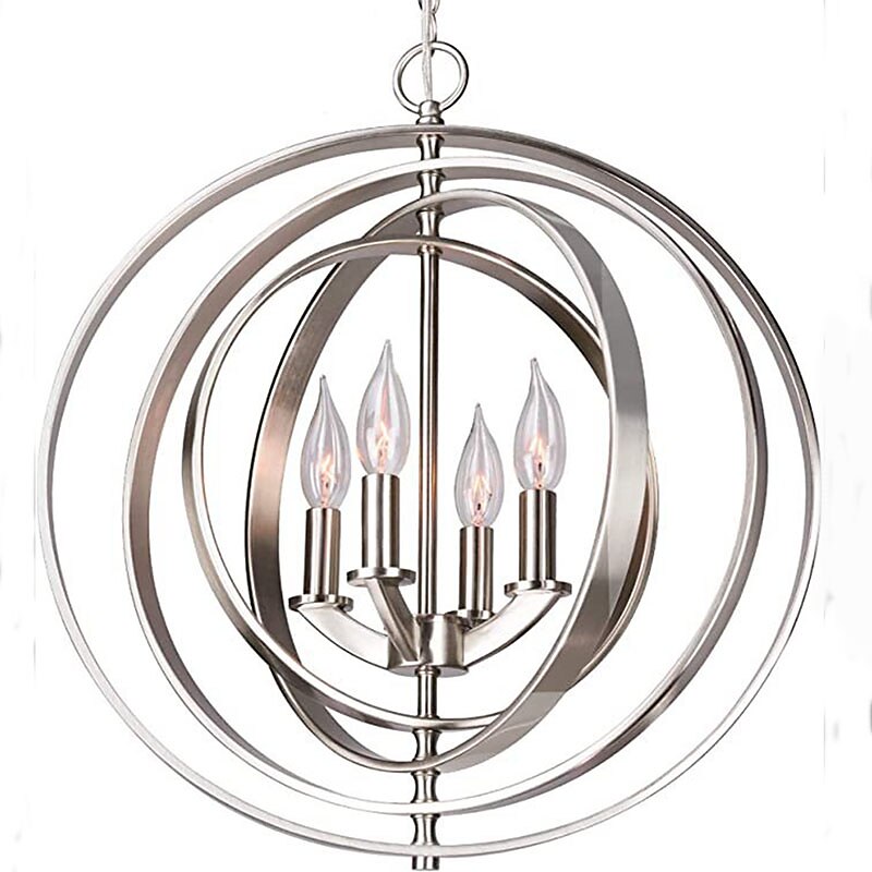 45cm ciondolo lanterna design lampada a sospensione metallo galvanico finiture verniciate led 220-240v del 2025 a $399.99 –P5