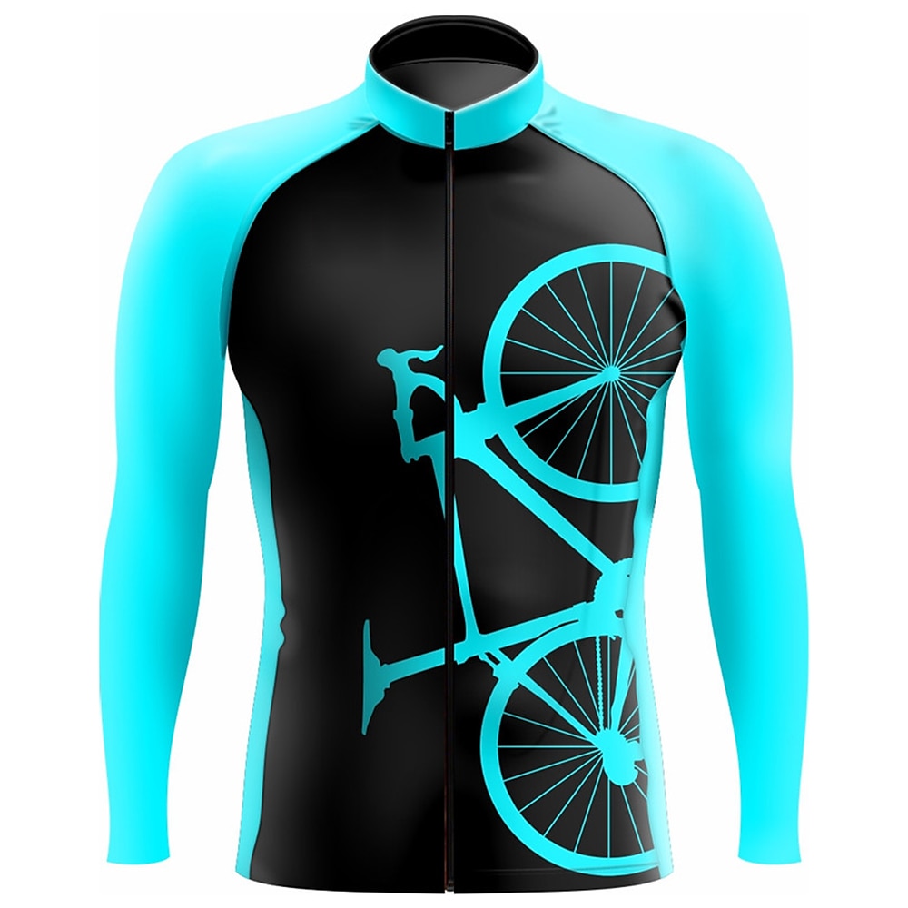 Муж. Велокофты Графика Смешной Длинный рукав Велоспорт Джерси Верхняя часть с 3 задними карманами Горные велосипеды Шоссейные велосипеды 2026 - $34.99 –P4