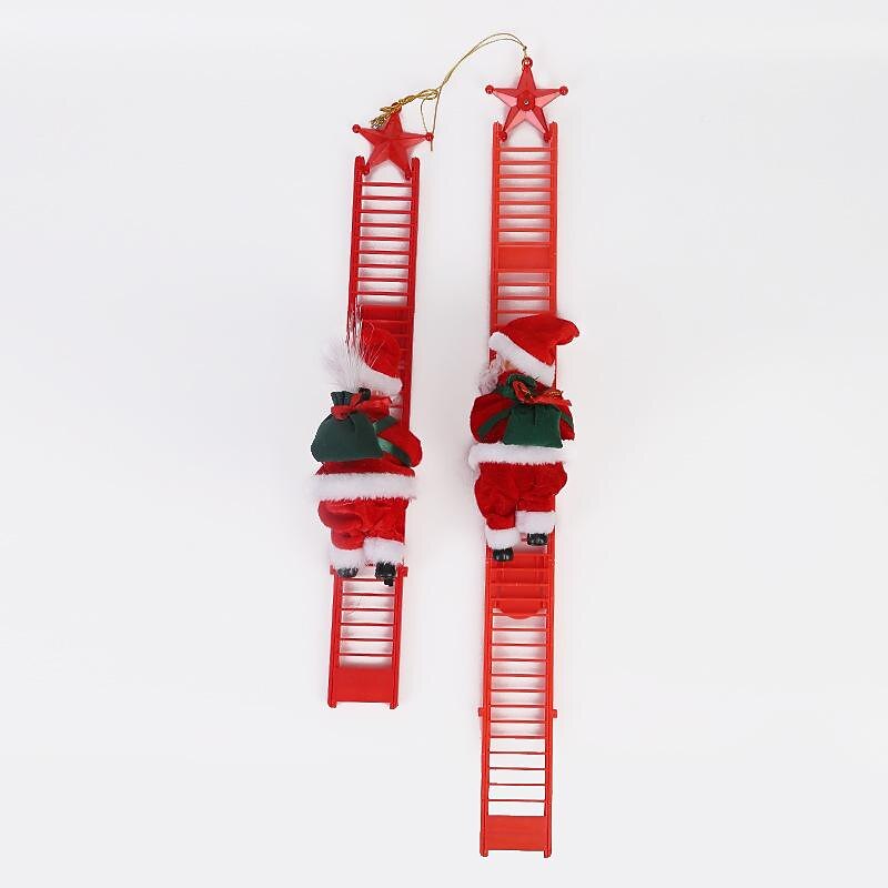 musica elettrica natalizia babbo natale scala da arrampicata, calze della Befana per bambini, divertenti ornamenti per bambole con corda da arrampicata, regali e decorazioni natalizie unici del 2025 a $25.99 –P10