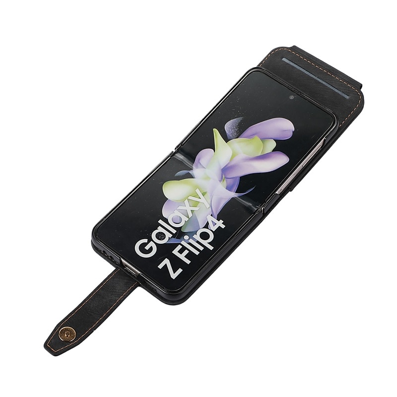 τηλέφωνο tok Για Samsung Galaxy Z Flip 6 Z Flip 5 Z Flip 4 Z Flip 3 Θήκη κάρτας πορτοφολιού Φορητά Φερμουάρ με αφαιρούμενο χιαστί λουράκι Μονόχρωμο PU δέρμα 2025 - $21.99 –P3