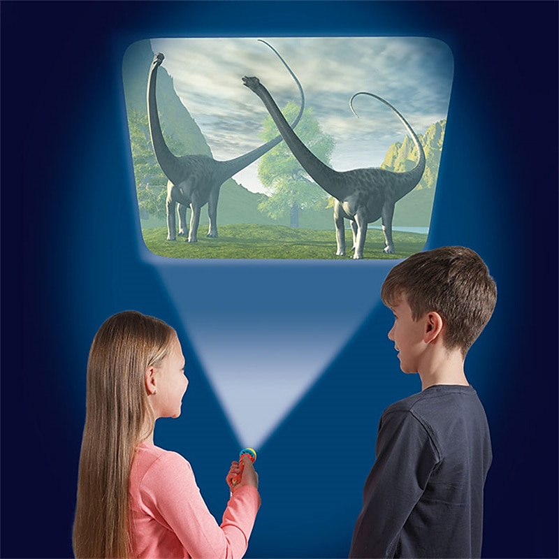 Linterna de proyección para niños, proyector de luz con bonitos dibujos de dinosaurios, animales, espacio, luz de fotografía nocturna, juguetes divertidos para la hora de dormir y aprender, regalos 2026 - HUF 6315 –P7