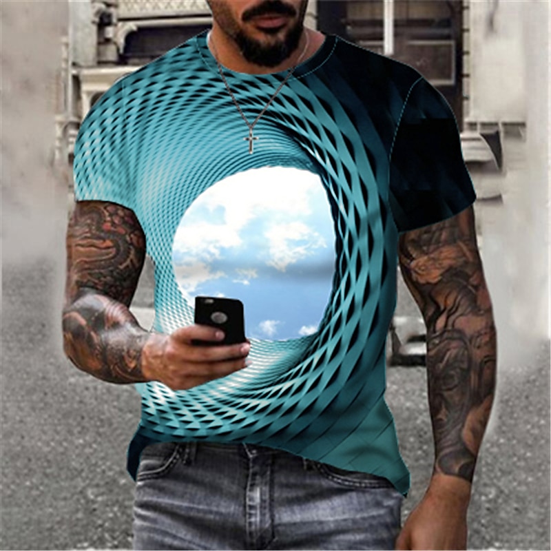 Męskie Wzór 3D Chmury Podkoszulek Krótki rękaw Podkoszulek Druk 3D Okrągły dekolt Koszula Sport Moda Designerskie Na zewnątrz Urlop Ulica Czarny Żółty Niebieski Lato Odzież S M L XL XXL XXXL 4XL 2025 - $17.99 –P5