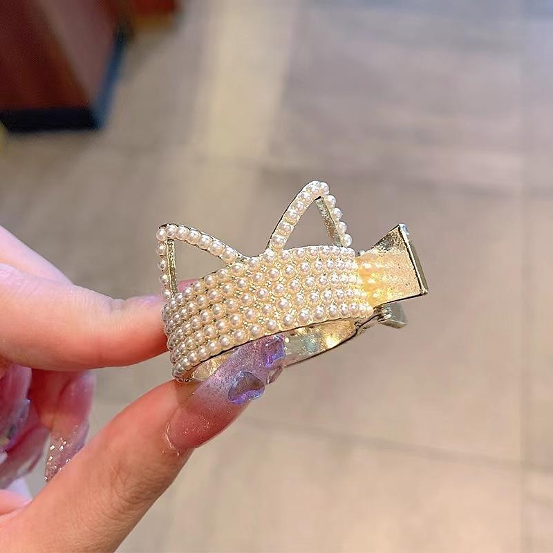 Dámské Spona do vlasů dráp do vlasů Pro Denní Klasika Křišťál Slitina Crown Drapák drahokamu Drapák perlových drahokamů Spona do vlasů Crown Black Diamond 2025 - $8.49 –P5
