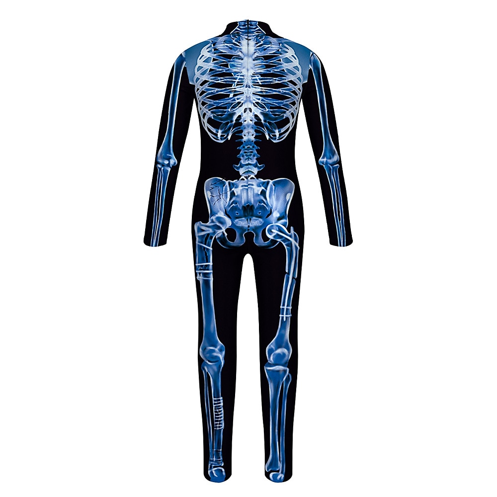 Zentai öltöny Szerepjáték Jelmezek Cicaruha Csontváz Halálfej Farsangi jelmez Overall Női Szerepjáték Ijesztő jelmez Anatómia Ruha mert Farsang Álarcos mulatság Felnőttek 2025 - $21.99 –P5