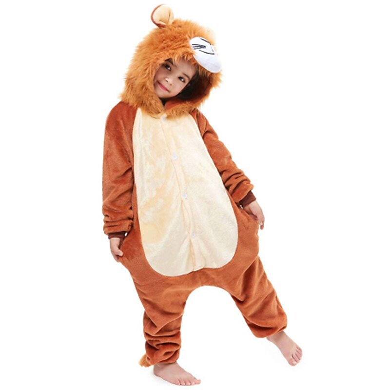Pigiama Pile Pigiama Intero Peloso Kigurumi Lupo Grigio Pigiama In