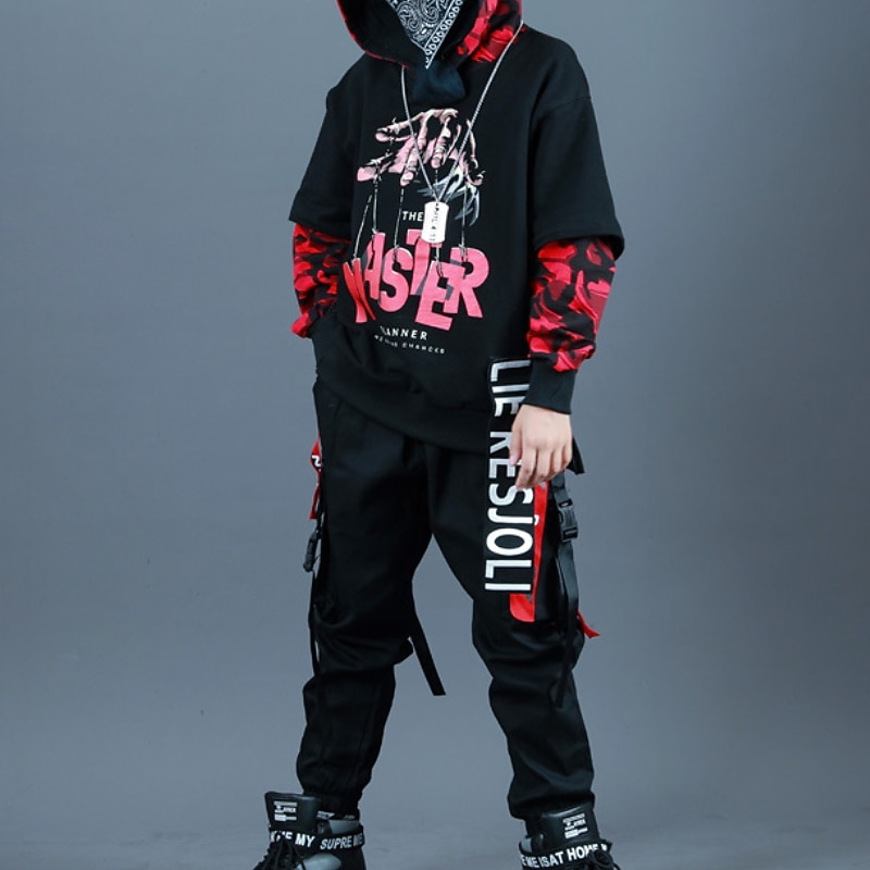 Unisex 3D Alfabetico Set felpa con cappuccio e pantaloni della tuta Completo Manica lunga Autunno Inverno Di tendenza Stile di strada Bambino 3-13 anni Da mare Strada Standard del 2026 a $62.99 –P6