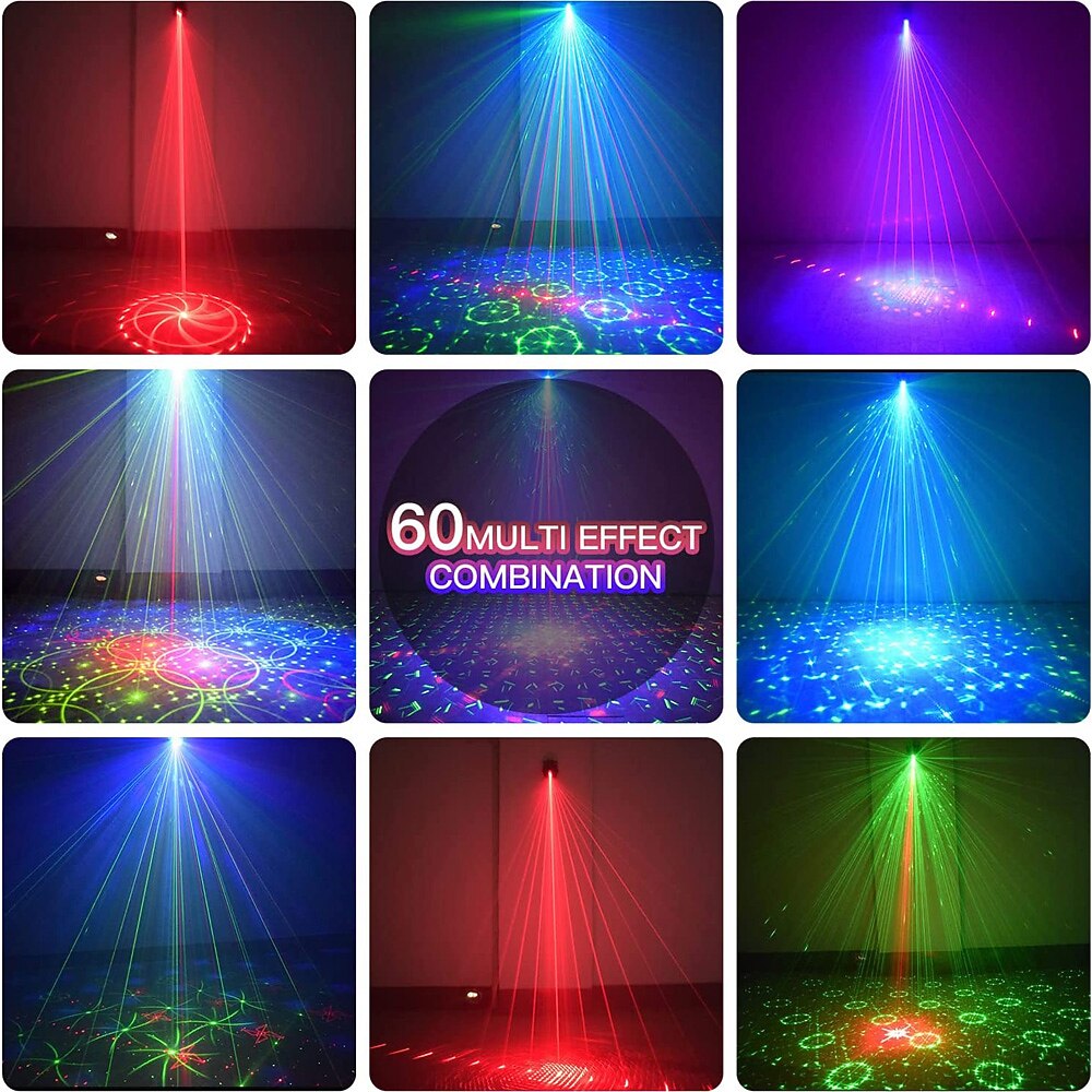 2026年 パーティーライト屋内DJディスコライト - マルチパターン音声起動レーザーライト、フラッシュステージプロジェクター、自宅、パーティー、結婚式、カラオケ、休日の装飾用  コレクション – $32.99 –P2