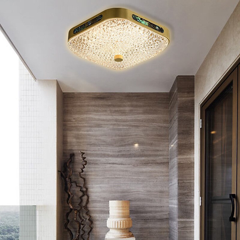 25cm lanterna desgin plafoniere rame ottone moderne 220-240v del 2026 a $293.29 –P4