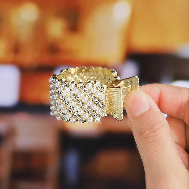 Dámské Spona do vlasů dráp do vlasů Pro Denní Klasika Křišťál Slitina Crown Drapák drahokamu Drapák perlových drahokamů Spona do vlasů Crown Black Diamond 2025 - $8.49 –P3