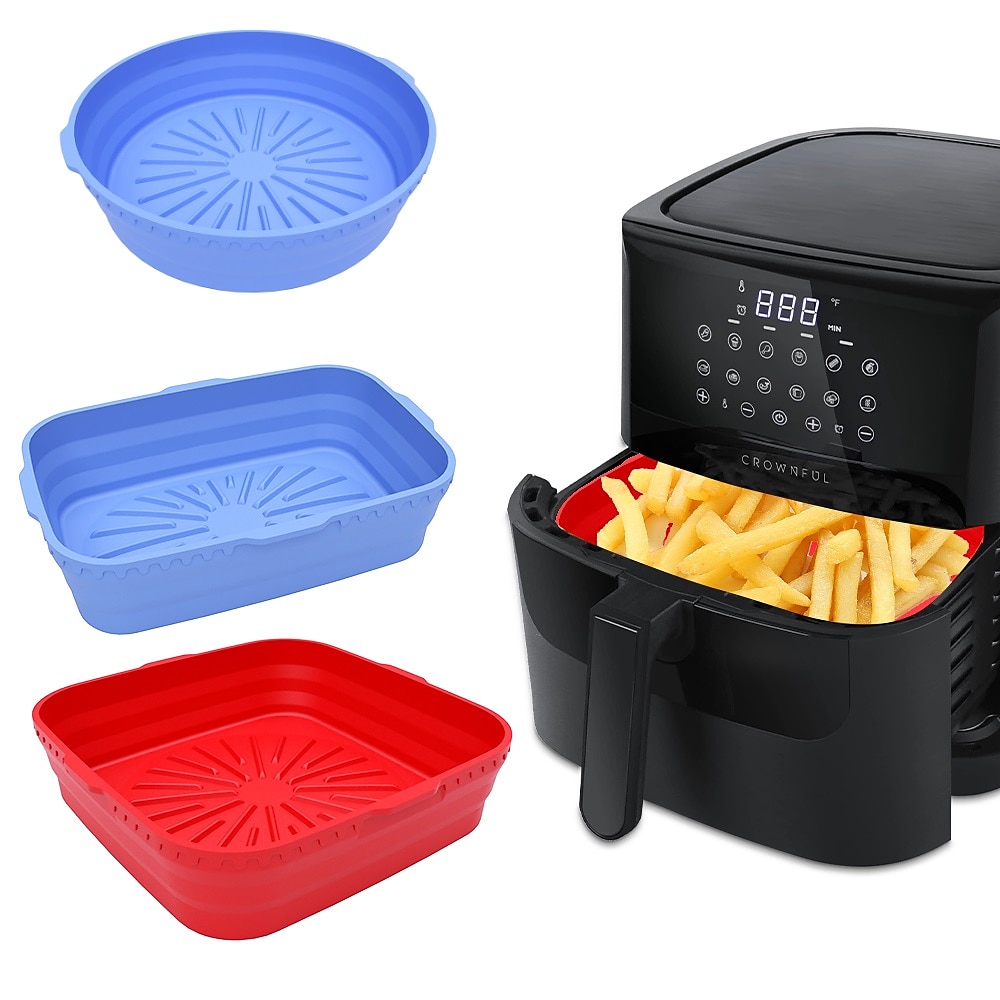 2 Pack Air Fryer Silicone Pot, Food Safe Nonstick Air Fryer Silicone, Heat Resistant, Easy Clean, Reusable Replacement Flammable Parchment Liner, Suitable for Fryer, Oven, Microwave 2025 - $13.99 –P1