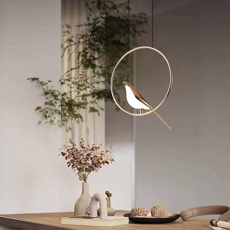 Lámpara colgante diseño simple 17cm aluminio led estilo nordico 85-265v 2025 - $229.99 –P3