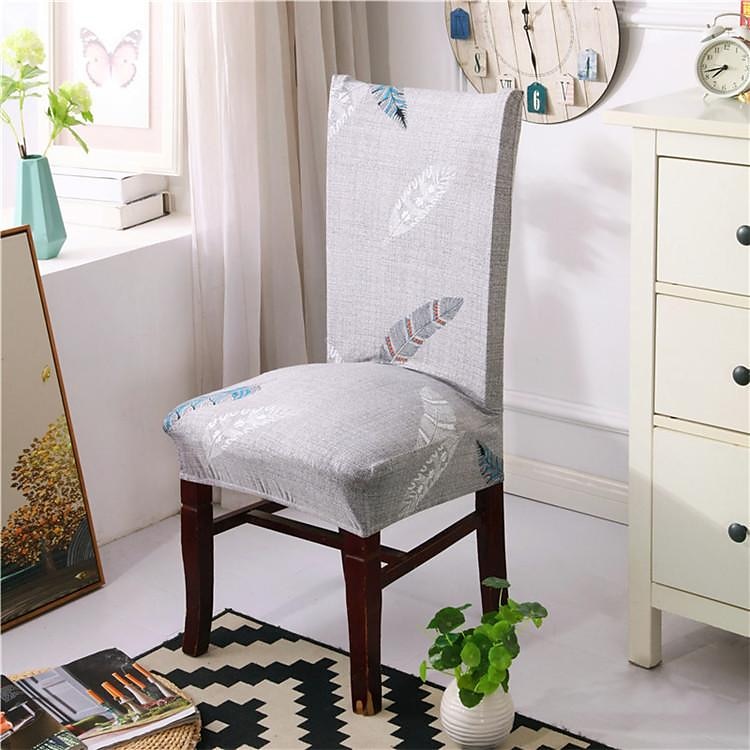 Housse de chaise de salle à manger géométrique 1 pièce, housse de siège extensible, housse de protection de chaise pour salle à manger, mariage, décoration de Noël de 2025 ? $8.99 –P5