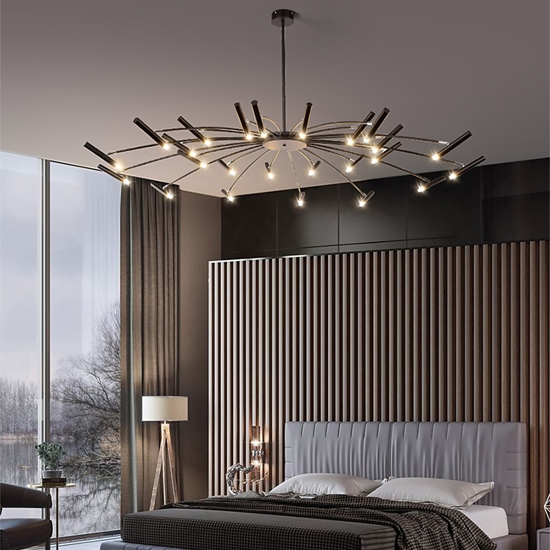 Fuochi d'artificio a soffitto rotante, 12/24 luci 39 "/51" lampada da soffitto a puntatore creativo per soggiorno, moderna plafoniera a led da incasso, luci di fuochi d'artificio del 2025 a $449.99 –P9