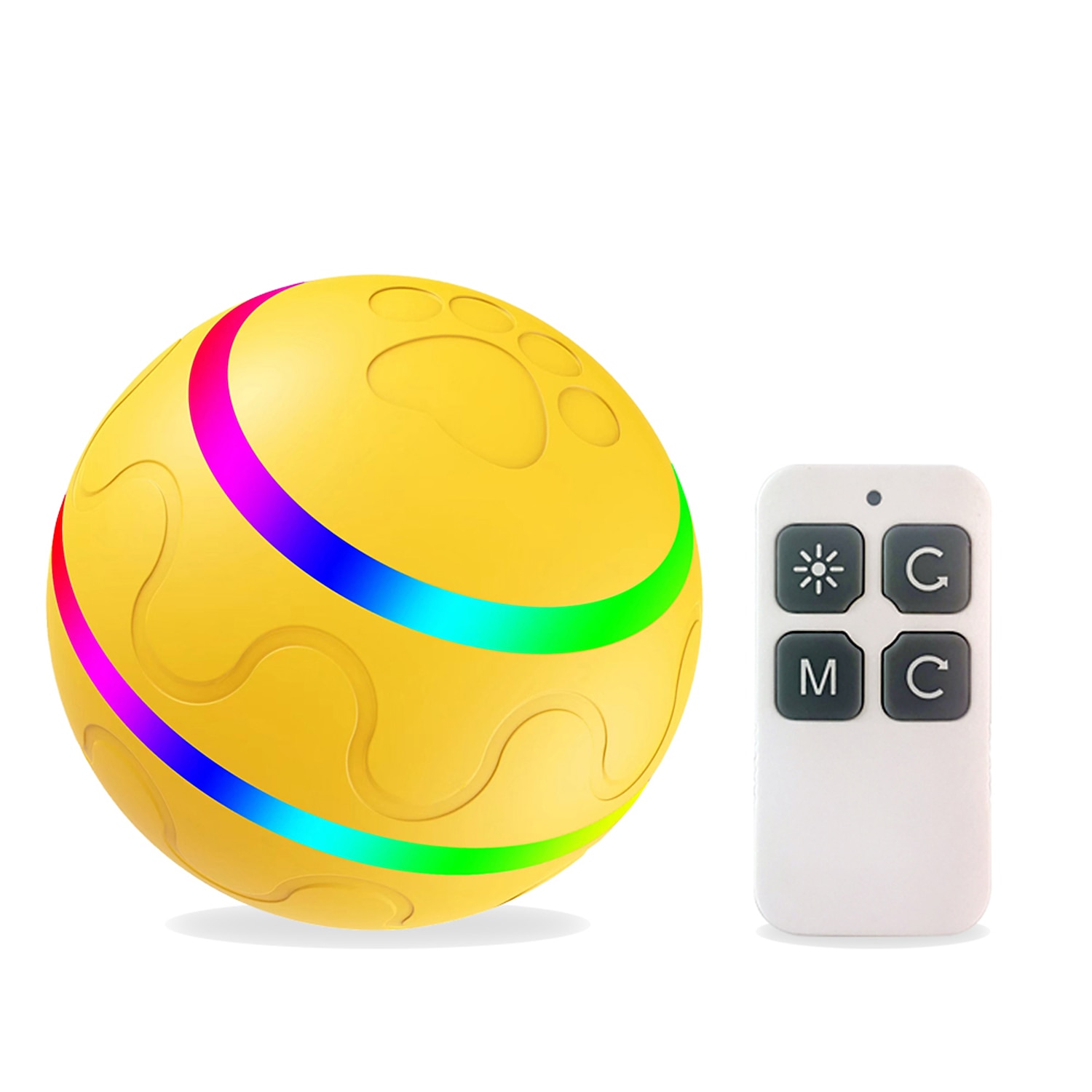 интерактивная игрушка для собак Wicked Ball пульт дистанционного управления для домашних кошек собак с активацией движения перезаряжаемый usb 2025 - $47.99 –P1