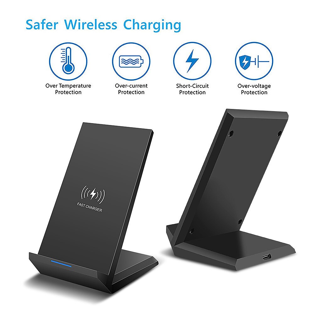 15W Fast Wireless Charger Qi Certified Wireless Charging Stand Compatible with iPhone 13/12/SE 2020/11/XS Max/XR/X Samsung Galaxy S22 S21 S20 S10 Note 20 and Qi Supported Phones 2025 - $21.99 –P13