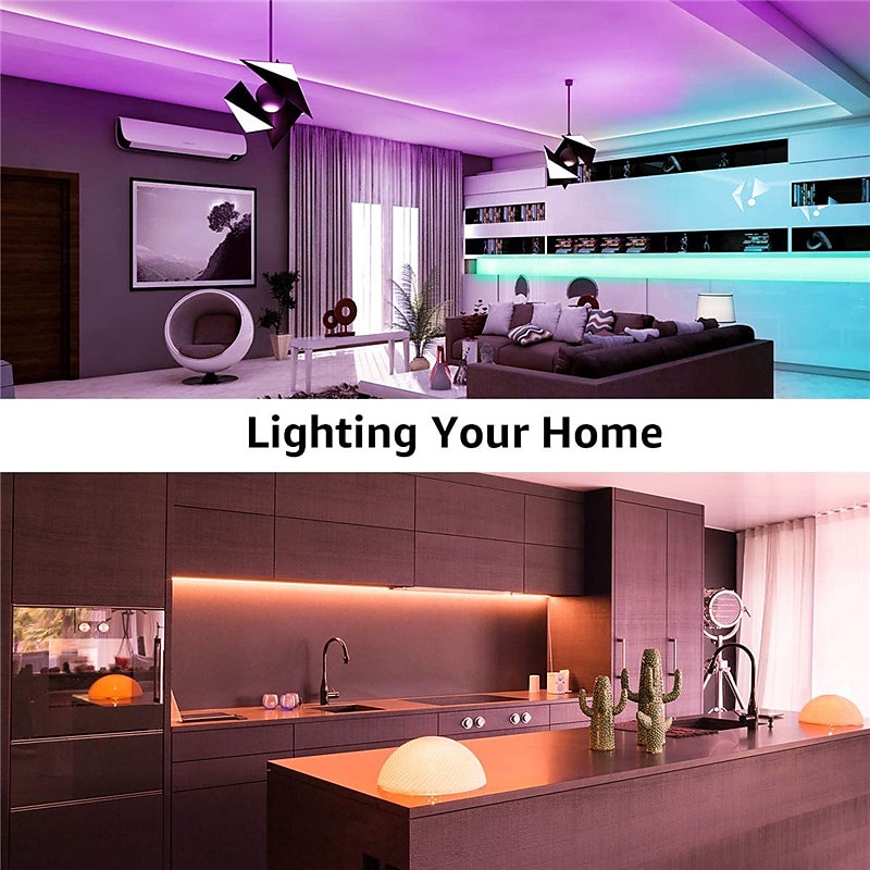 LED Smart Strip Lights 10M 20M 30M RGB Music Sync 12V  LED Strip 5050 SMD Color Changing LED Light with Bluetooth Controller Adapter for Bedroom Home TV Back Light DIY Decor 2025 - $33.99 –P3