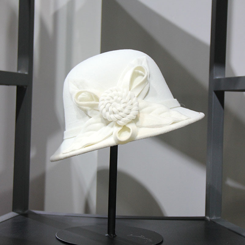 Sombreros Mezcla de Poliéster y Algodón Bombín / Sombrero Cloché Sombrero de fieltro Sombrero de copa Casual Festivos El derby de Kentucky Copa Melbourne cóctel Elegante Estilo retro Con Apliques 2025 - $19.99 –P1