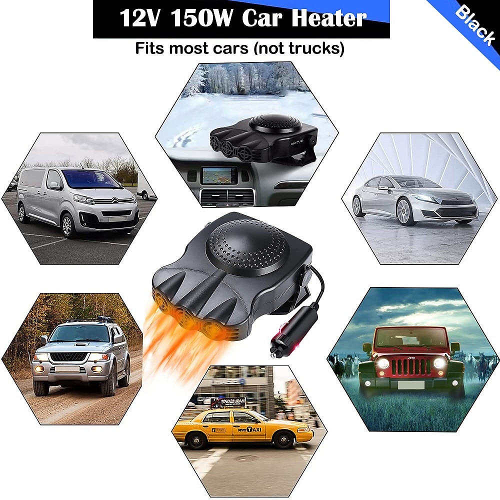 Car Heater/Fan Portable Electric 12V 200W 2 in 1 Heating/Cooling Fan Functions Quick Heating Car Defroster Defogger Controller 2025 - $22.99 –P7