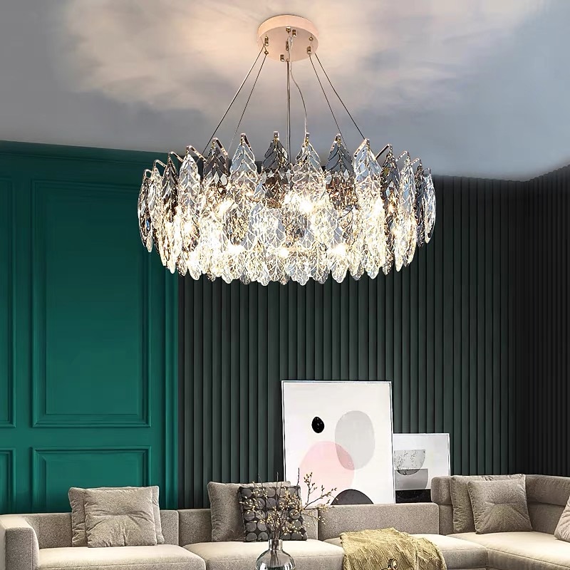 נברשת בעיצוב פנס תליון 60 ס"מ מצופה אלקטרו 2026 - $761.69 –P1