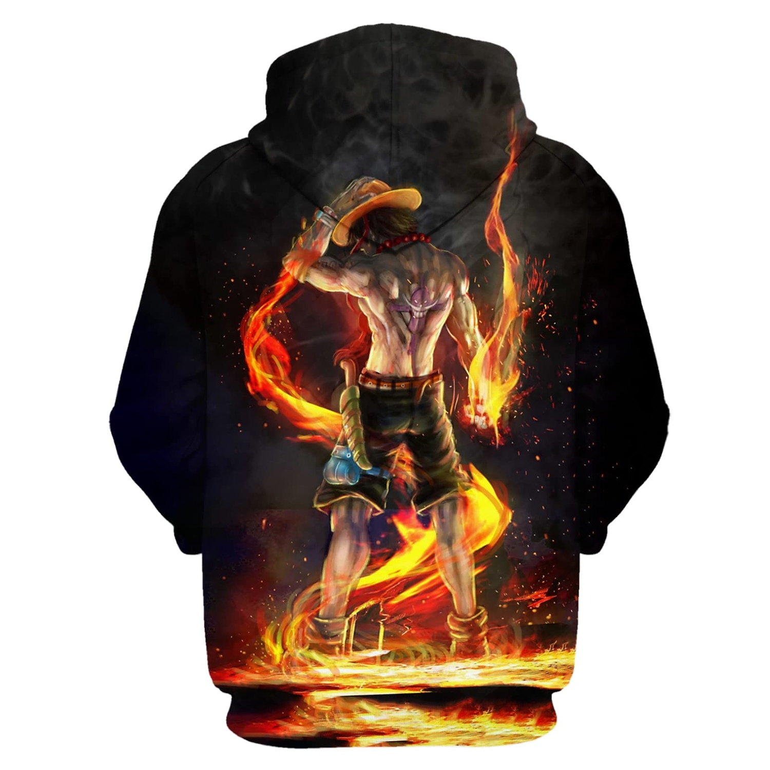One Piece Film: Rood Portgas D. Ace Trui met capuchon Cartoon Manga Anime 3D Voorvak Grafisch Voor Voor Stel Voor heren Dames Volwassenen 3D afdrukken 2025 - $33.99 –P14