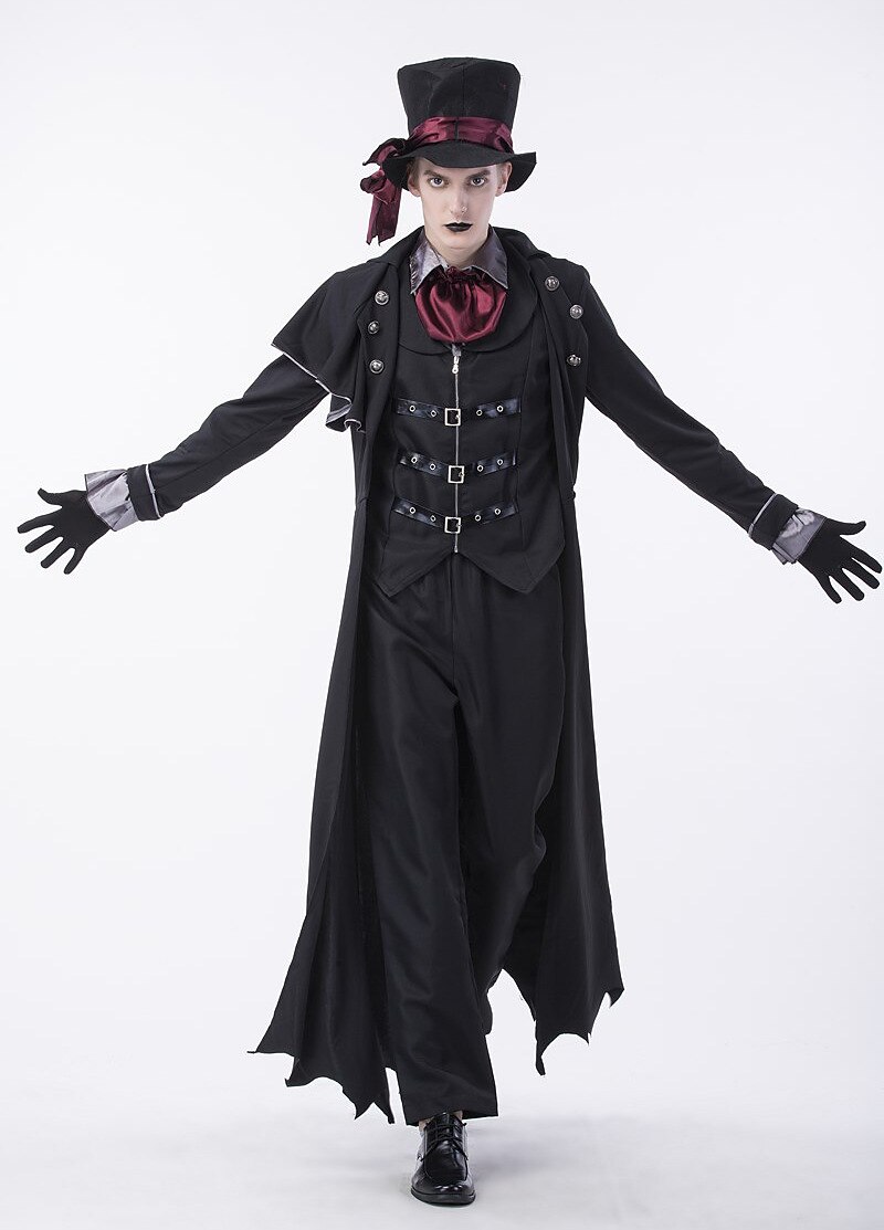 Vampires Σύνολα Φανταστική φορεσιά ΜΑΣΚΕ παρτυ Steampunk Ενηλίκων Ανδρικά Απόκριες Επίδοση Εύκολες αποκριάτικες στολές Ντύνομαι 2026 - $125.99 –P1