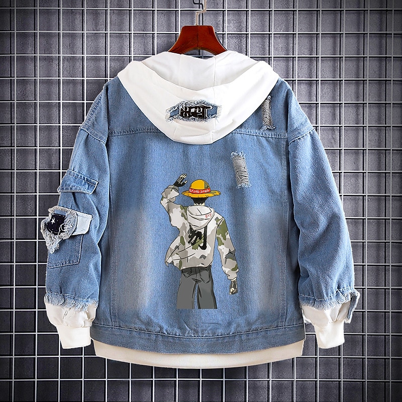 Roem[ロエム] Jacket Style Mini One Piece Anime-One-Piece-Marine-Bomber-