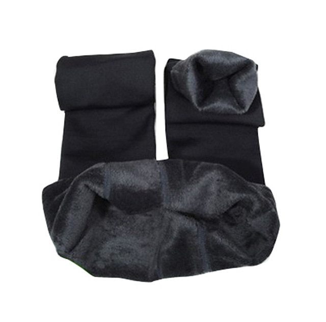 Femmes Pantalon en polaire Collants Leggings Mode Longueur complète Couleur Unie Lifting des fesses Confort Contrôle du ventre Élastique Décontracté Quotidien Noir Grise de 2025 ? $20.99 –P12