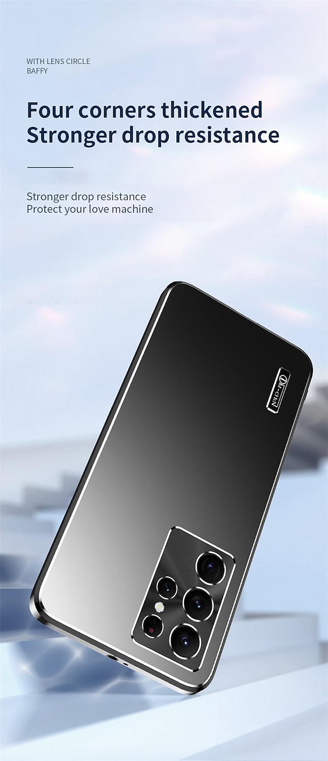 Чехол для телефона для Samsung Galaxy S23 S22 S21 Plus Ultra задняя крышка матовая полный защитный чехол пылезащитный однотонный TPU PC металл 2025 - $21.99 –P6