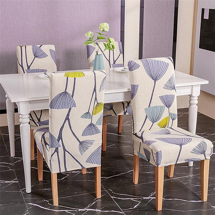 Housse de chaise de salle à manger géométrique 1 pièce, housse de siège extensible, housse de protection de chaise pour salle à manger, mariage, décoration de Noël de 2025 ? $8.99 –P20