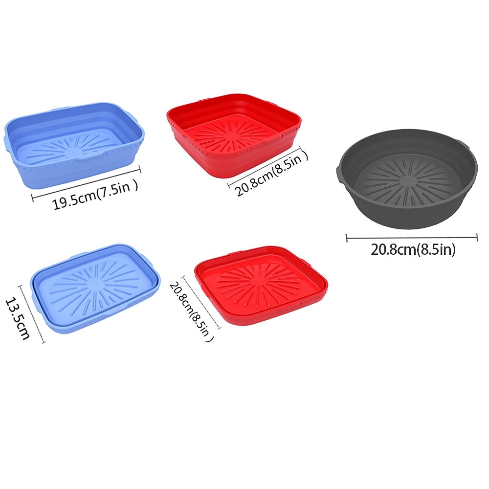 2 Pack Air Fryer Silicone Pot, Food Safe Nonstick Air Fryer Silicone, Heat Resistant, Easy Clean, Reusable Replacement Flammable Parchment Liner, Suitable for Fryer, Oven, Microwave 2025 - $13.99 –P5