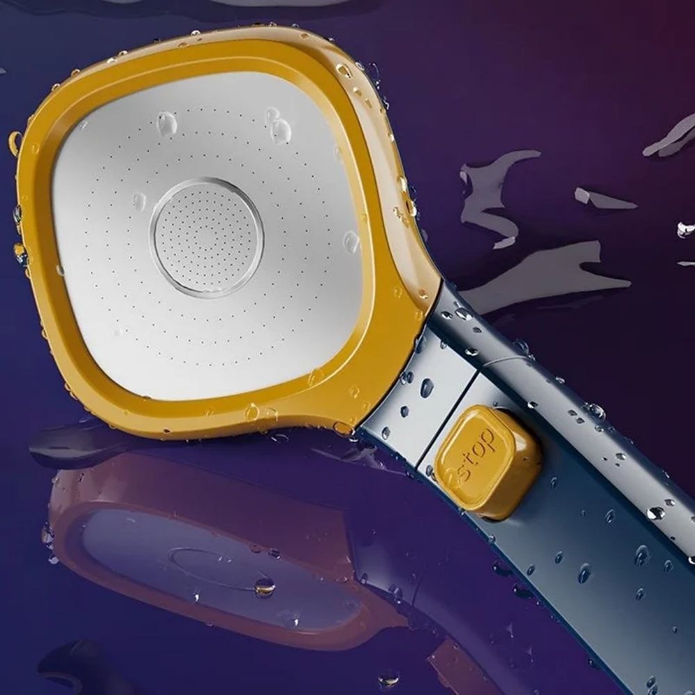 soffione doccia 4 modalità regolabile ad alta pressione risparmio idrico one-key stop water soffione doccia pressurizzato portatile accessori per il bagno (con tubo dell'acqua da 1,5 m e supporto) del 2025 a $11.49 –P7