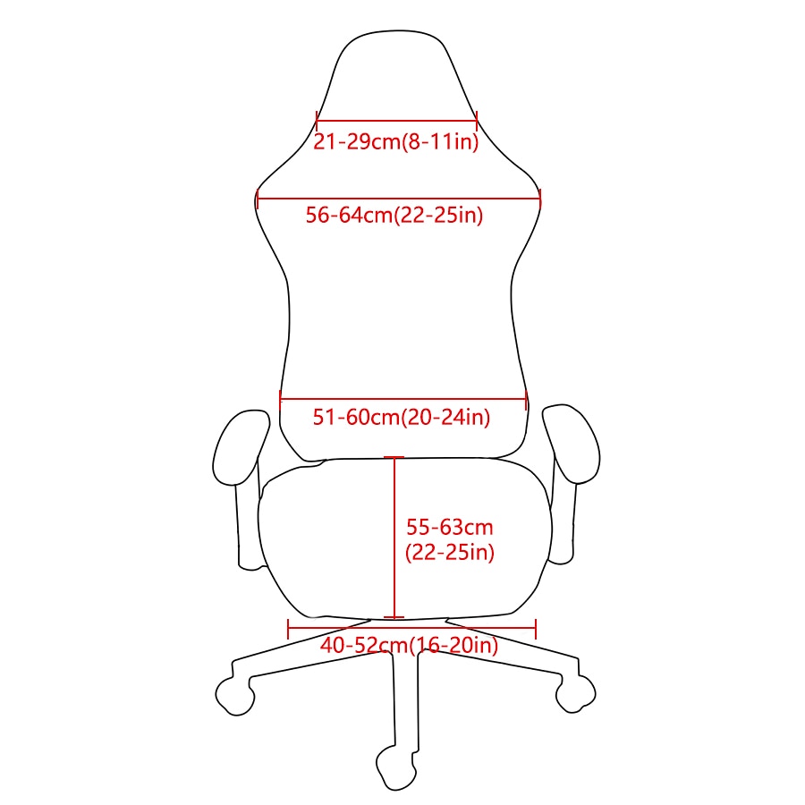 gespleten bureaustoelhoes gamingstoelhoezen bordeauxrood stretch wasbare computerstoelhoezen voor fauteuil, draaistoel, gamingstoel, computerbaasstoel 2025 - $26.99 –P1