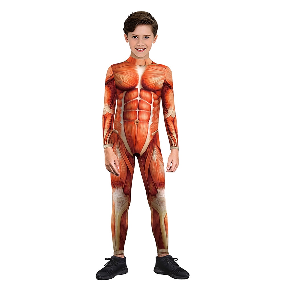 Zentai öltöny Szerepjáték Jelmezek Cicaruha Csontváz Halálfej Farsangi jelmez Overall Női Szerepjáték Ijesztő jelmez Anatómia Ruha mert Farsang Álarcos mulatság Felnőttek 2025 - $21.99 –P6