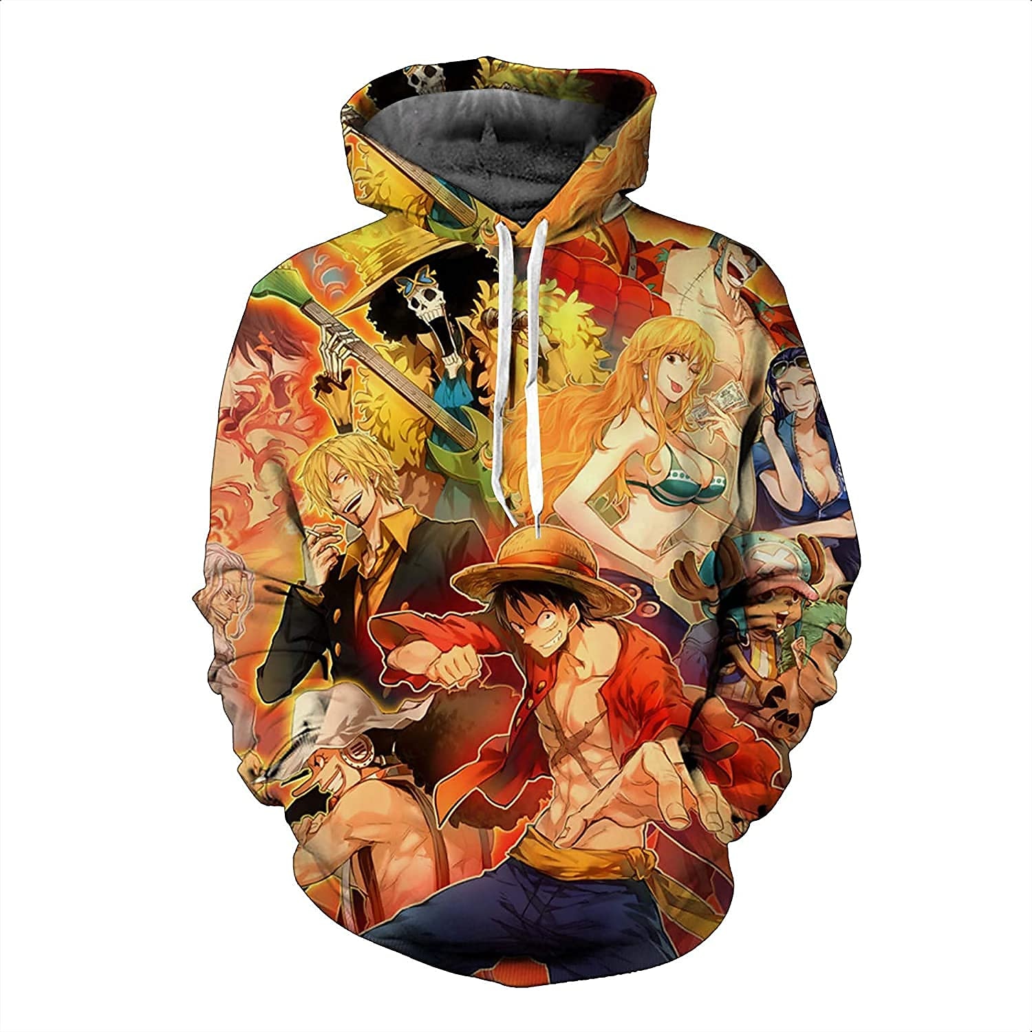 One Piece Pellicola: rosso Monkey D.Rufy Felpa con cappuccio Cartone animato Manga Manga 3D Tasca frontale Grafica Per Da coppia Per uomo Per donna Per adulto Stampa 3D del 2025 a $32.99 –P4