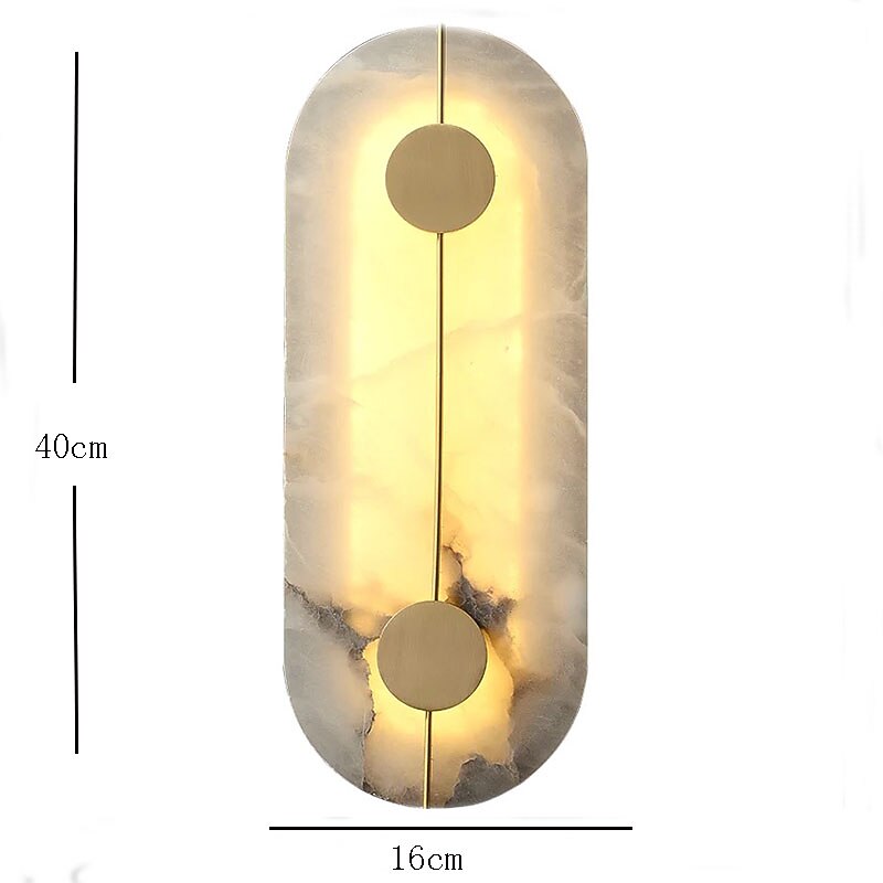 LED-Wandleuchte aus Marmor, moderne LED-Wandleuchte für den Innenbereich, Wandleuchten für Schlafzimmer und Wohnzimmer 2026 - $232.29 –P7