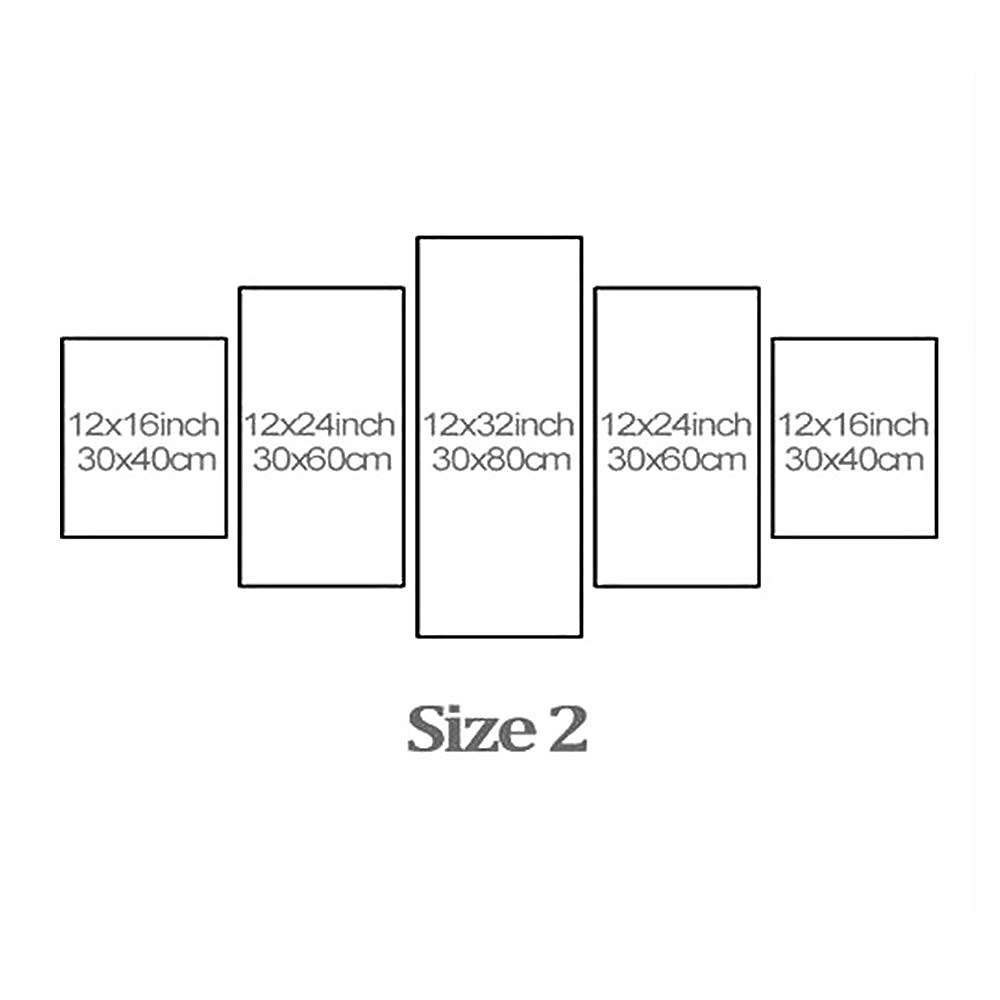 5 Panels Star Prints Star Wars Tree Death Modern Wall Art Wall Hanging Gift Home Decoration Rolled Canvas Unframed Unstretched Painting Core 2025 - $18.49 –P4
