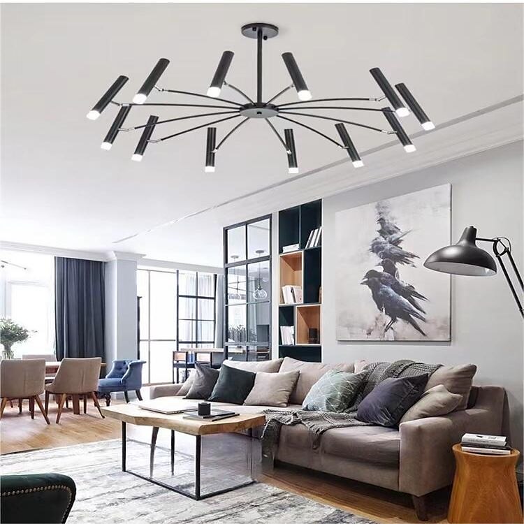 Fuochi d'artificio a soffitto rotante, 12/24 luci 39 "/51" lampada da soffitto a puntatore creativo per soggiorno, moderna plafoniera a led da incasso, luci di fuochi d'artificio del 2025 a $449.99 –P12