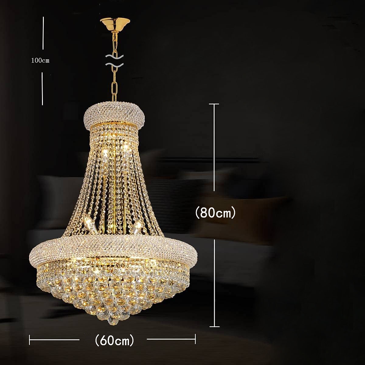 60 cm تصميم فانوس نجفات معدن مطلي الحديث 110-120V 220-240V 2025 - $1083.49 –P5