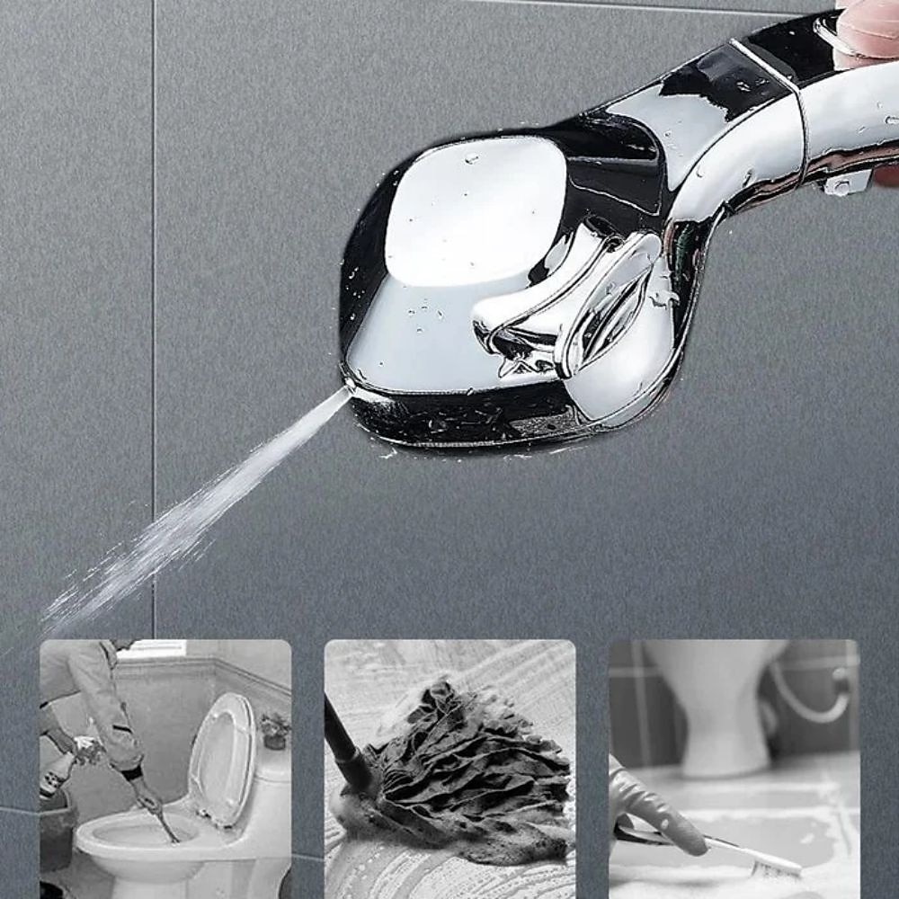 soffione doccia 4 modalità regolabile ad alta pressione risparmio idrico one-key stop water soffione doccia pressurizzato portatile accessori per il bagno (con tubo dell'acqua da 1,5 m e supporto) del 2025 a $11.49 –P8